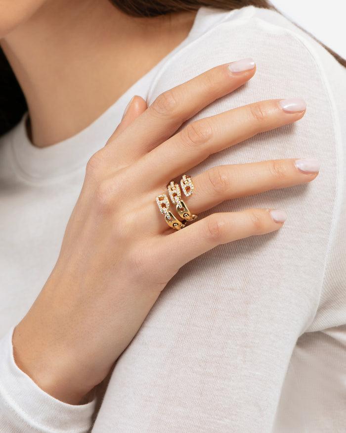 Eéra Triple Stone Link Ring New