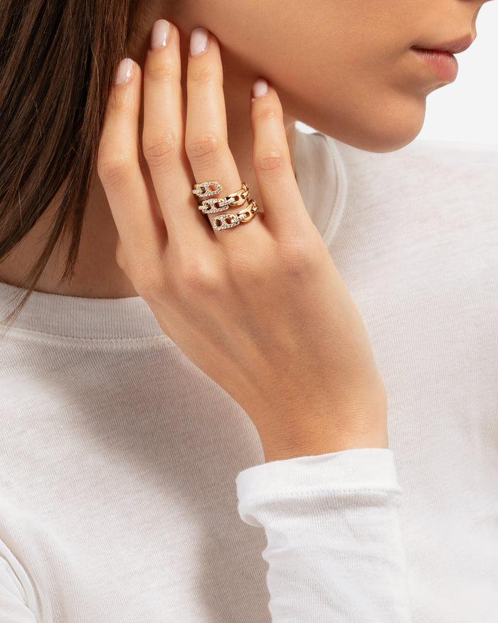 Eéra Triple Stone Link Ring New