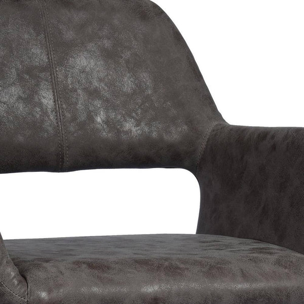 Eggree Set Of 11 CROMWELL Dining Chair - Pu Leather Brown With Metal Leg Set Of 11 CROMWELL Dining Chair - Pu Leather Brown With Metal Leg