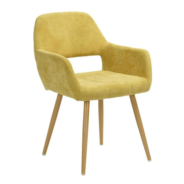 Eggree Set Of 11 CROMWELL Dining Chair - Velvet Yellow With Metal Leg Set Of 11 CROMWELL Dining Chair - Velvet Yellow With Metal Leg