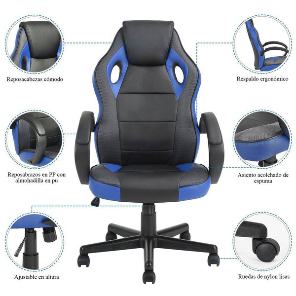 Eggree Set Of 11 Tunney Blue Faux Leather Upholstered Swivel Gaming Chair Office Chair Task Chair With Adjustable Height Set Of 11 Tunney Blue Faux Leather Upholstered Swivel Gaming Chair Office Chair Task Chair With Adjustable