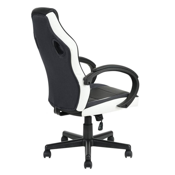 Eggree Set Of 11 Tunney White Faux Leather Upholstered Swivel Gaming Chair Office Chair Task Chair With Adjustable Height Set Of 11 Tunney White Faux Leather Upholstered Swivel Gaming Chair Office Chair Task Chair With Adjustabl