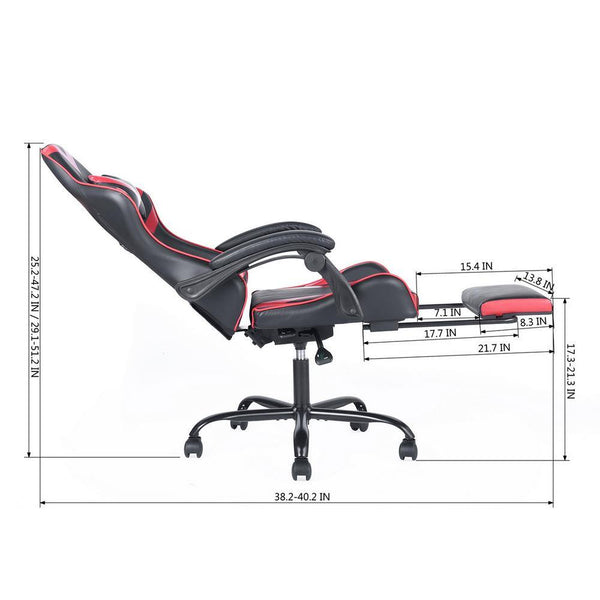 Eggree Set Of 12 Attic Black Red Ergonomic Video Gaming Chair Set Of 12 Attic Black Red Ergonomic Video Gaming Chair