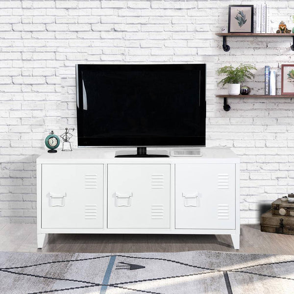 eggree Set of 12 MATAPOURI HD-MATAPOURI White Accent Cabinet with 3-Door Metal File Locker Set of 12 MATAPOURI HD-MATAPOURI White Accent Cabinet with 3-Door Metal File Locker