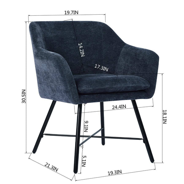 Eggree Set Of 12 Rekik Dark Blue Armchair Set Of 12 Rekik Dark Blue Armchair