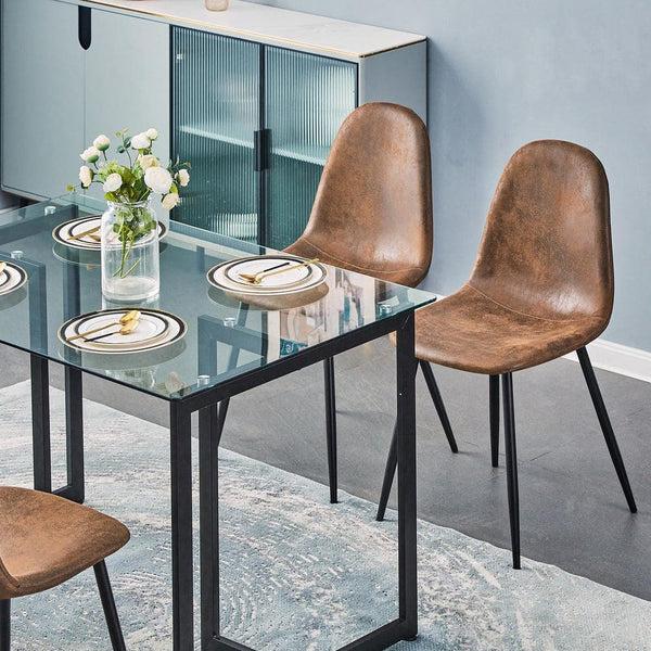 Eggree Set Of 14 SLIP 47 In. Tempered Glass Top Slip Black Base Elegant Dining Table Set Of 14 SLIP 47 In. Tempered Glass Top Slip Black Base Elegant Dining Table