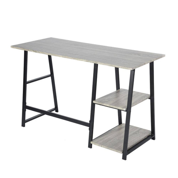 Eggree Set Of 16 MCGHEE Computer Desk Grey With 2-Shelves 120cm Set Of 16 MCGHEE Computer Desk Grey With 2-Shelves 120cm