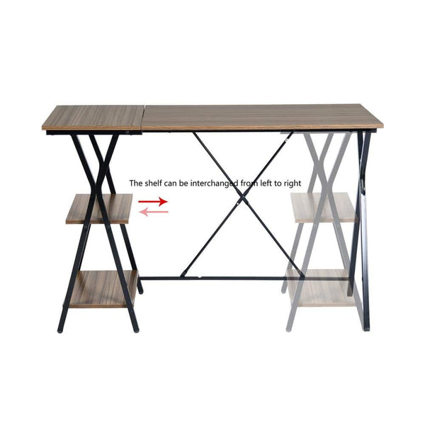 Eggree Set Of 20 Maddie 47 In. Brown Manufactured Wood Computer Writing Desk With 2 Shelves Set Of 20 Maddie 47 In. Brown Manufactured Wood Computer Writing Desk With 2 Shelves