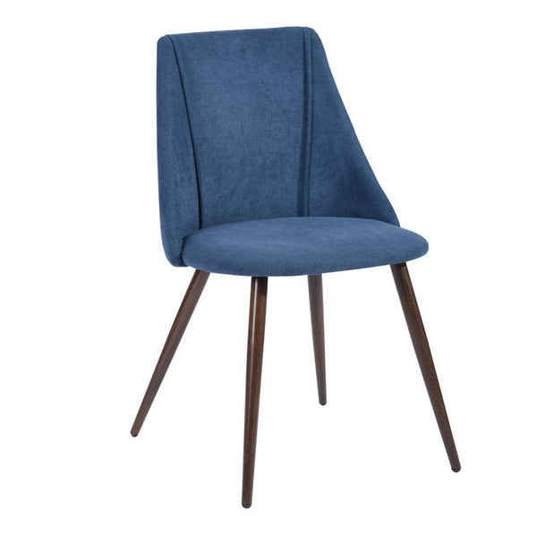 Eggree Set Of 22 Smeg Dining Chair - Velvet Dark Blue With Set Of 22 Smeg Dining Chair - Velvet Dark Blue With