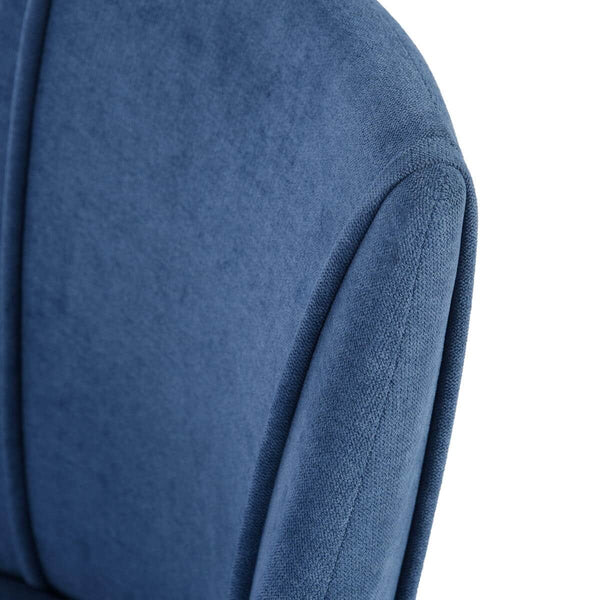 Eggree Set Of 22 Smeg Dining Chair - Velvet Dark Blue With Set Of 22 Smeg Dining Chair - Velvet Dark Blue With