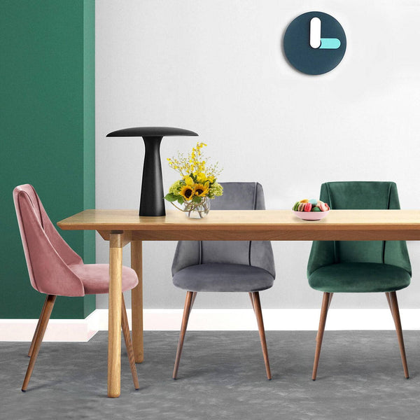 Eggree Set Of 22 Smeg Dining Chair - Velvet Dark Green Set Of 22 Smeg Dining Chair - Velvet Dark Green