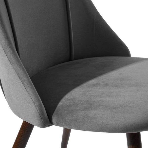 Eggree Set Of 22 Smeg Dining Chair - Velvet Grey Set Of 22 Smeg Dining Chair - Velvet Grey