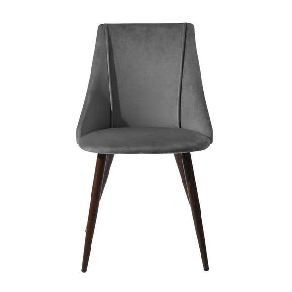 eggree Set of 22 Smeg Dining Chair - Velvet Grey Set of 22 Smeg Dining Chair - Velvet Grey