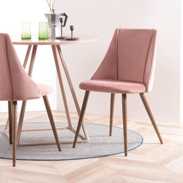 eggree Set of 22 Smeg Dining Chair - Velvet Rose Set of 22 Smeg Dining Chair - Velvet Rose