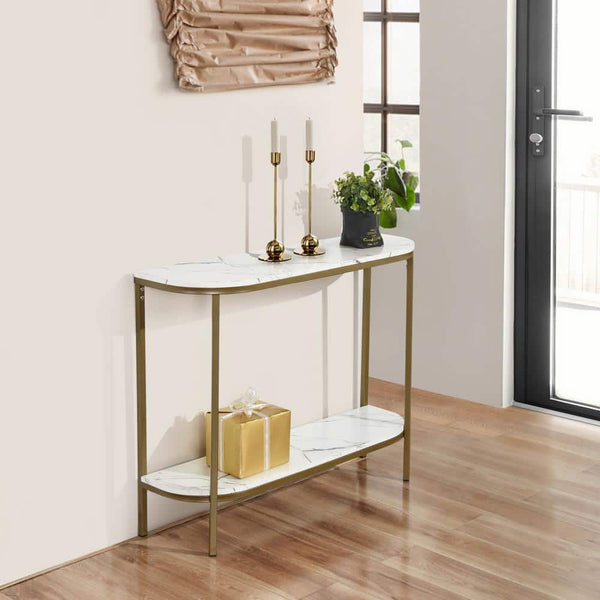 eggree Set of 30 Adria Console Table 100cm - White Marble with Metal Leg Set of 30 Adria Console Table 100cm - White Marble with Metal Leg eggree Set of 30 Adria Console Table 100cm - White Marble with Metal Leg Set of 30 Adria Console Table 100cm - White Marble with Metal Leg