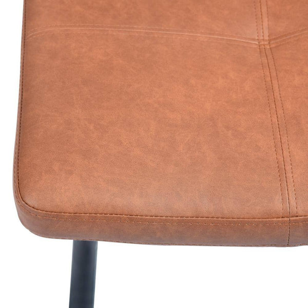 Eggree Set Of 30 Karomi Brown Faux Leather Upholstered Side Dining Chairs Set Of 30 Karomi Brown Faux Leather Upholstered Side Dining Chairs