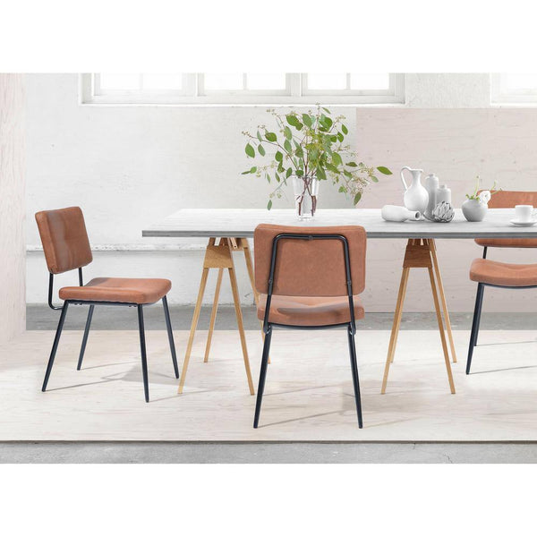 Eggree Set Of 30 Karomi Brown Faux Leather Upholstered Side Dining Chairs Set Of 30 Karomi Brown Faux Leather Upholstered Side Dining Chairs