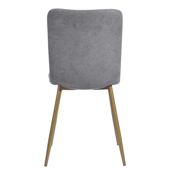 Eggree Set Of 32 SCARGILL Dining Chair - Fabric Dark Grey With Golden Metal Leg Set Of 32 SCARGILL Dining Chair - Fabric Dark Grey With Golden Metal Leg