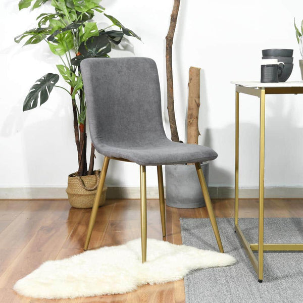 eggree Set of 32 SCARGILL Dining Chair - Fabric Dark Grey with Golden Metal Leg Set of 32 SCARGILL Dining Chair - Fabric Dark Grey with Golden Metal Leg eggree Set of 32 SCARGILL Dining Chair - Fabric Dark Grey with Golden Metal Leg Set of 32 SCARGILL Dining Chair - Fabric Dark Grey with Golden Metal Leg