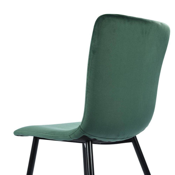 Eggree Set Of 32 SCARGILL Dining Chair - Velvet Green With Black Metal Leg Set Of 32 SCARGILL Dining Chair - Velvet Green With Black Metal Leg