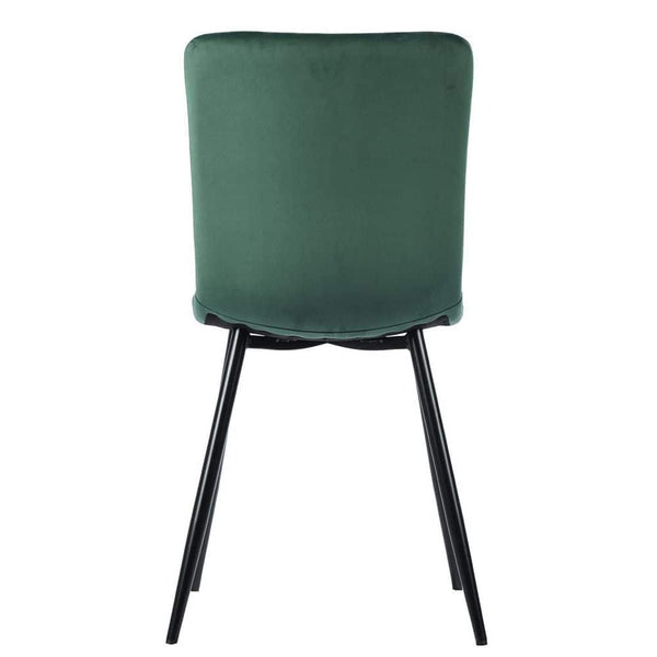 Eggree Set Of 32 SCARGILL Dining Chair - Velvet Green With Black Metal Leg Set Of 32 SCARGILL Dining Chair - Velvet Green With Black Metal Leg