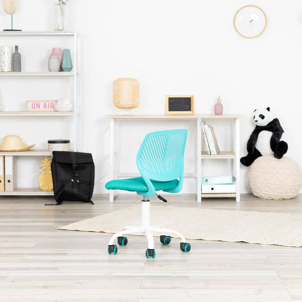 Eggree Set Of 37 Carnation Turquoise Middle Back Mesh Seat Swivel Task Chair With Adjustable Height Set Of 37 Carnation Turquoise Middle Back Mesh Seat Swivel Task Chair With Adjustable Height