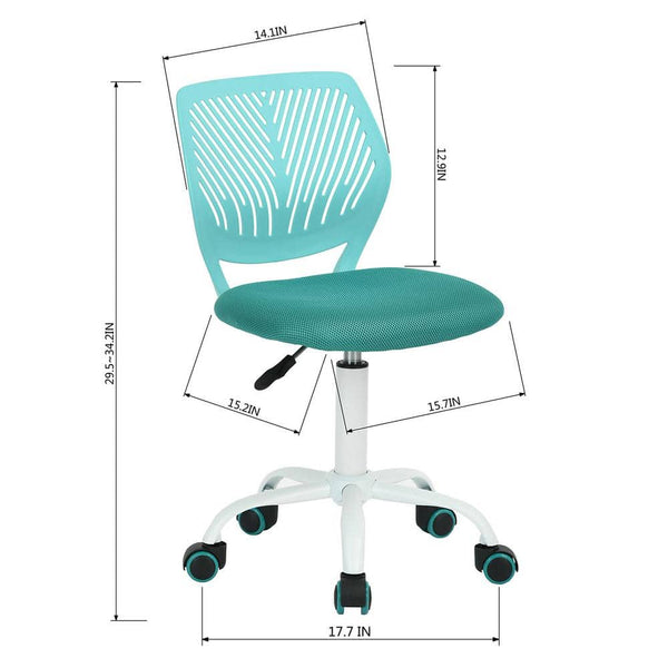 Eggree Set Of 37 Carnation Turquoise Middle Back Mesh Seat Swivel Task Chair With Adjustable Height Set Of 37 Carnation Turquoise Middle Back Mesh Seat Swivel Task Chair With Adjustable Height