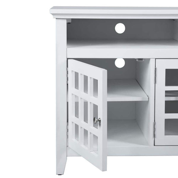Eggree Set Of 5 Taneka 48 In. White TV Stand Fits TV's Up To 58 In Set Of 5 Taneka 48 In. White TV Stand Fits TV's Up To 58 In