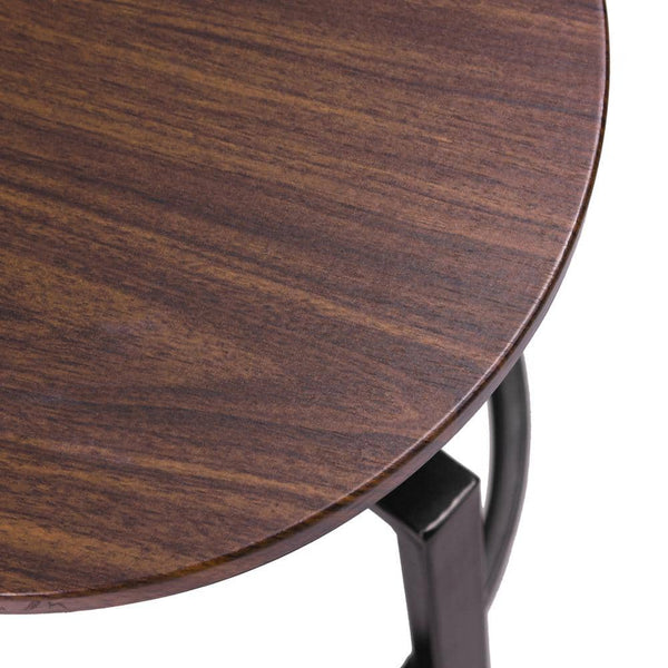 Eggree Set Of 70 AMAT 24-29 In. Adjustable Height Brown Wood Backless Metal Frame Industial Counter And Bar Stool Set Of 70 AMAT 24-29 In. Adjustable Height Brown Wood Backless Metal Frame Industial Counter And Bar Stool