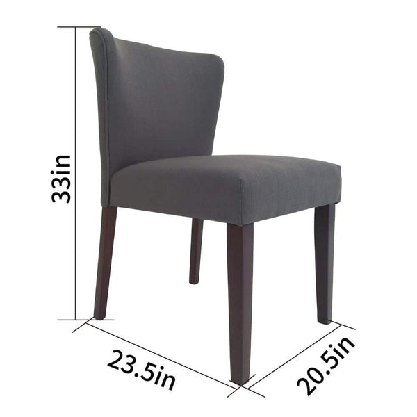 Eggree Set Of 8 Cambodia Grey Upholstered Solid Wood Dining Chair Set Of 8 Cambodia Grey Upholstered Solid Wood Dining Chair