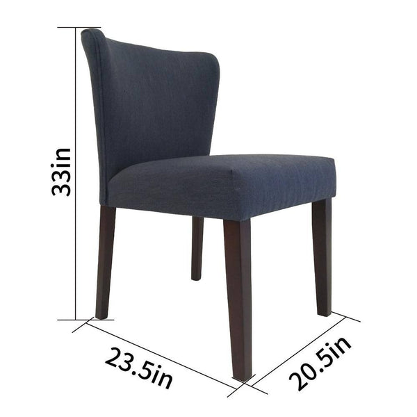 Eggree Set Of 8 Cambodia Navy Upholstered Solid Wood Dining Chair Set Of 8 Cambodia Navy Upholstered Solid Wood Dining Chair