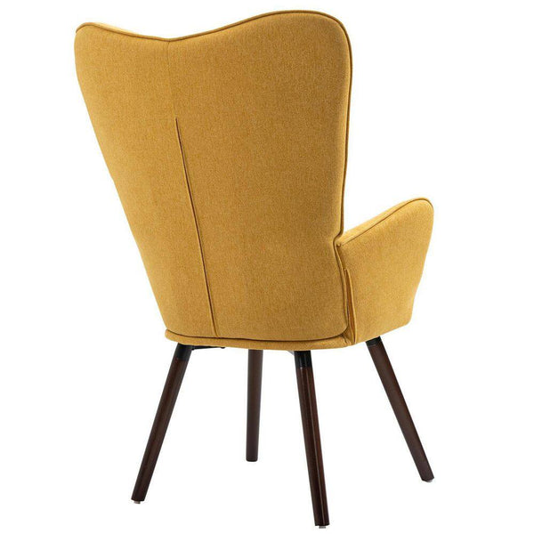 Eggree Set Of 9 Kas Yellow Fabric Upholstered Tufted Armrest Wingback Arm Chair Set Of 9 Kas Yellow Fabric Upholstered Tufted Armrest Wingback Arm Chair