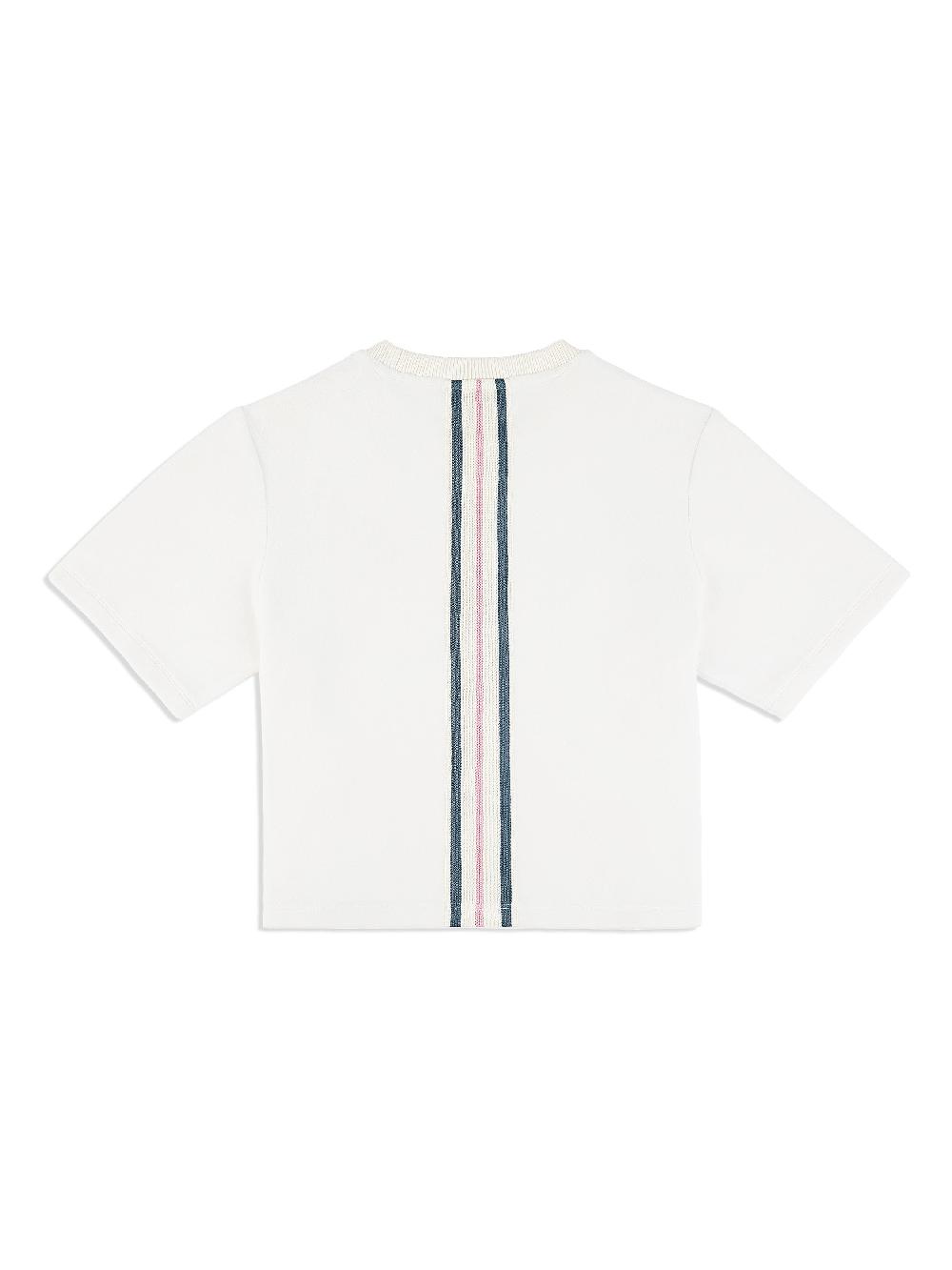 Egonlab X Sergio Tacchini Adele Velour T-Shirt- Gardenia