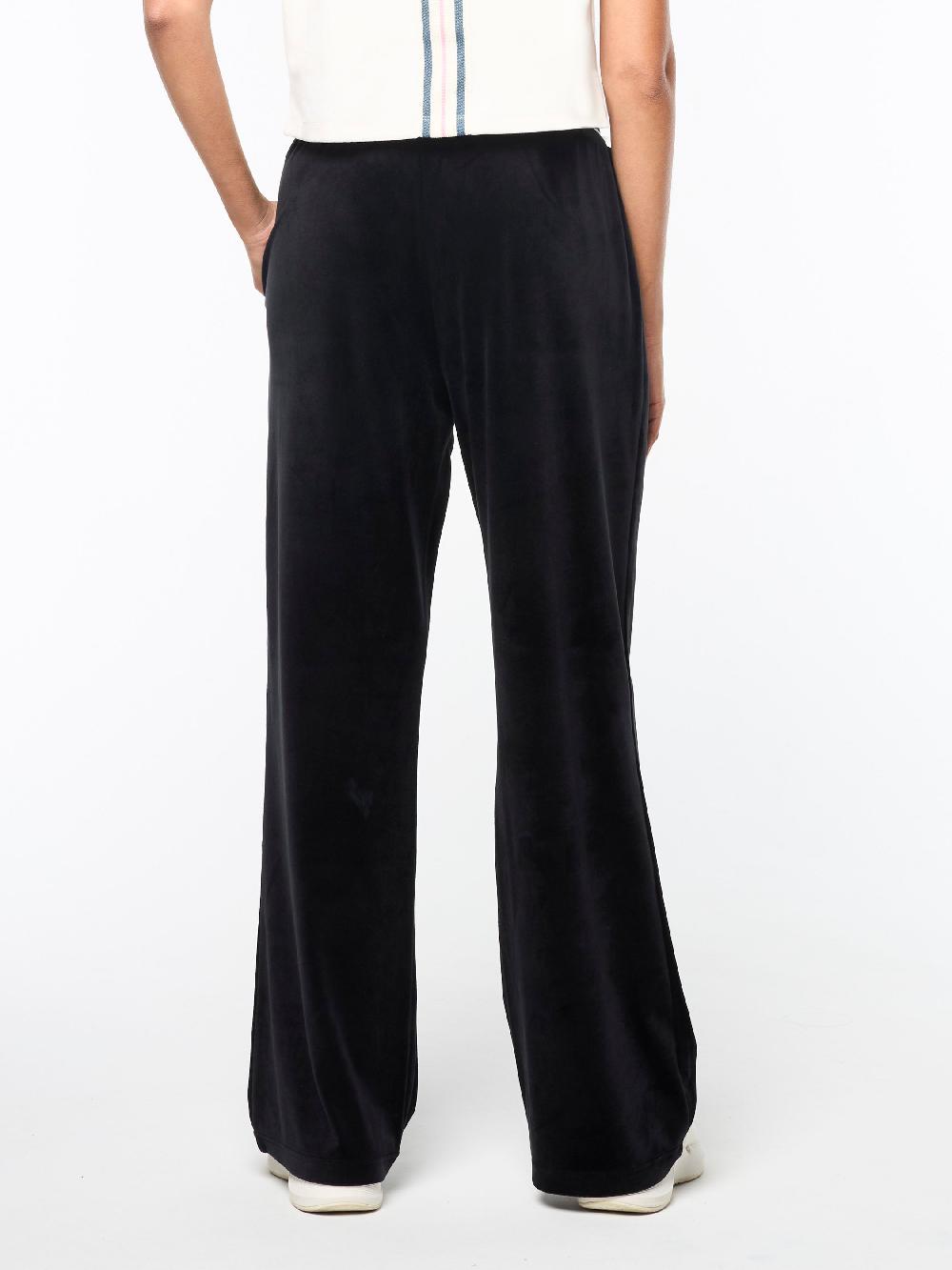 Egonlab X Sergio Tacchini Adele Velour Track Pant-Black Beauty