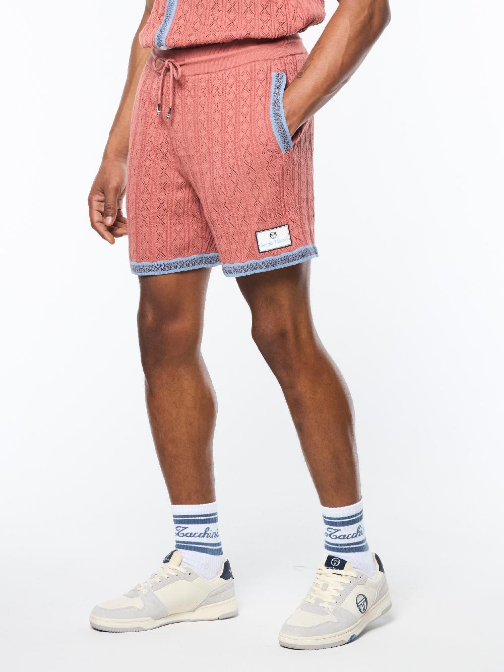 Egonlab X Sergio Tacchini Aldo Pointelle Short- Light Mahogany