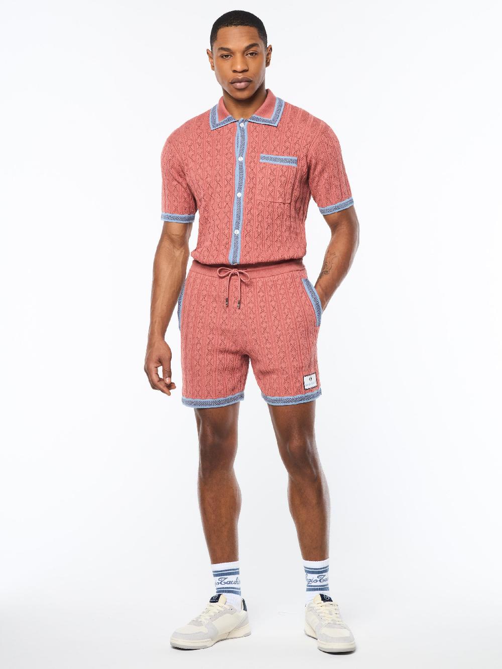 Egonlab X Sergio Tacchini Aldo Pointelle Short- Light Mahogany