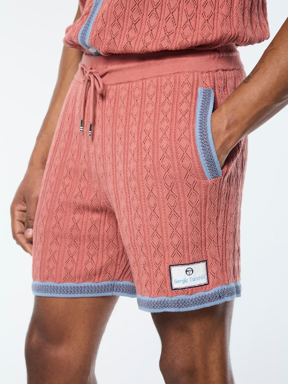 Egonlab X Sergio Tacchini Aldo Pointelle Short- Light Mahogany