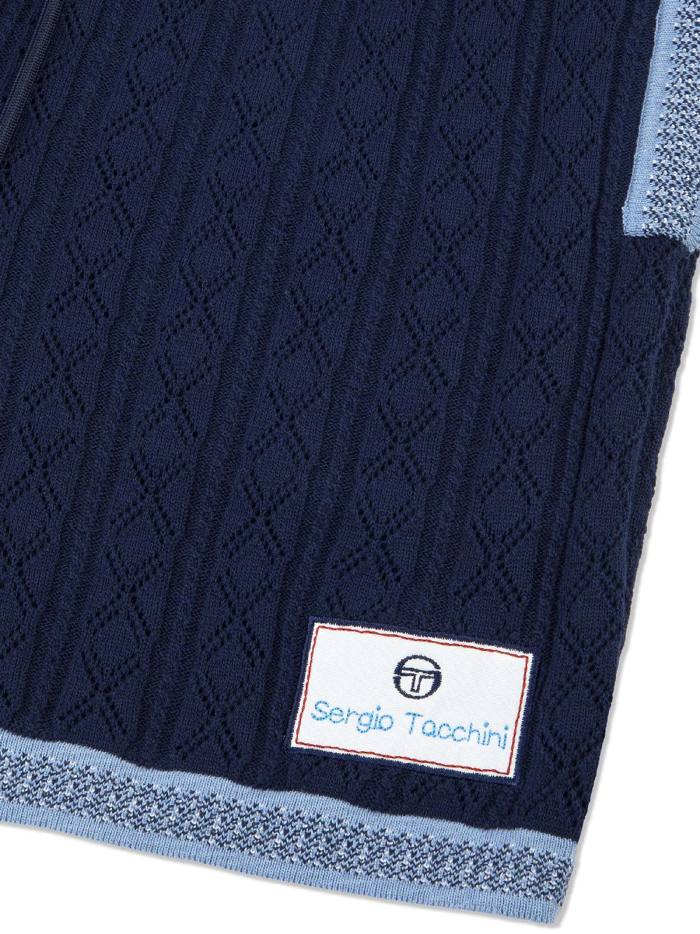 Egonlab X Sergio Tacchini Aldo Pointelle Short- Maritime Blue