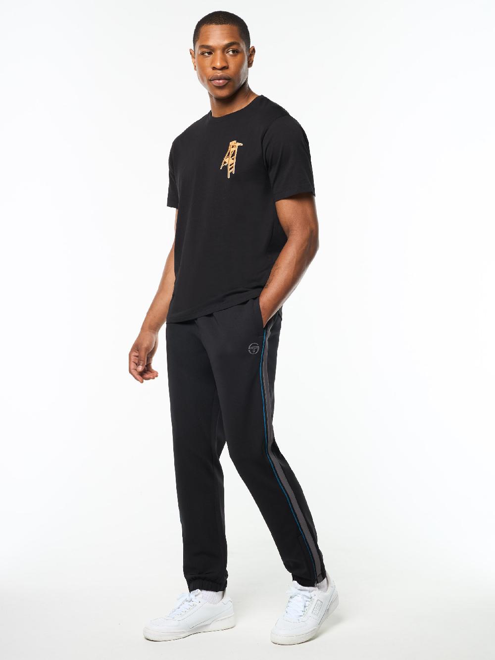 Egonlab X Sergio Tacchini Arbitro T-Shirt- Black Beauty