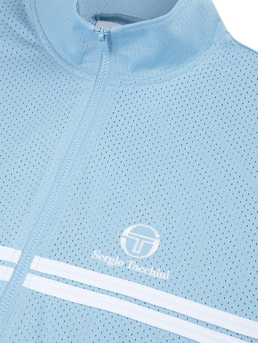 Egonlab X Sergio Tacchini Arturo Mesh Track Jacket- Dutch Canal/ White