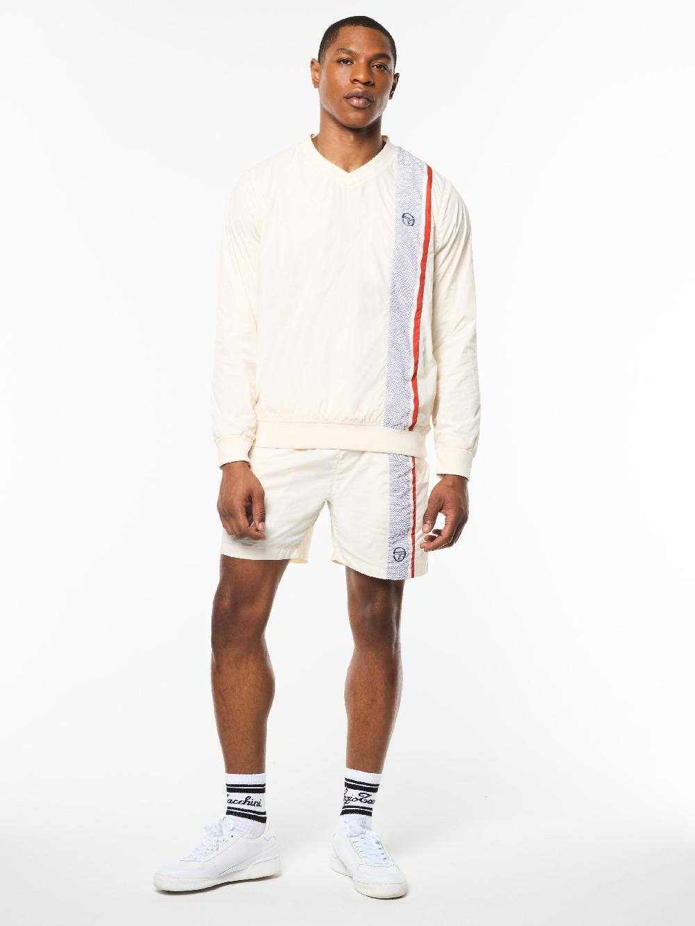 Egonlab X Sergio Tacchini Attivo Damarindo Crewneck- Gardenia