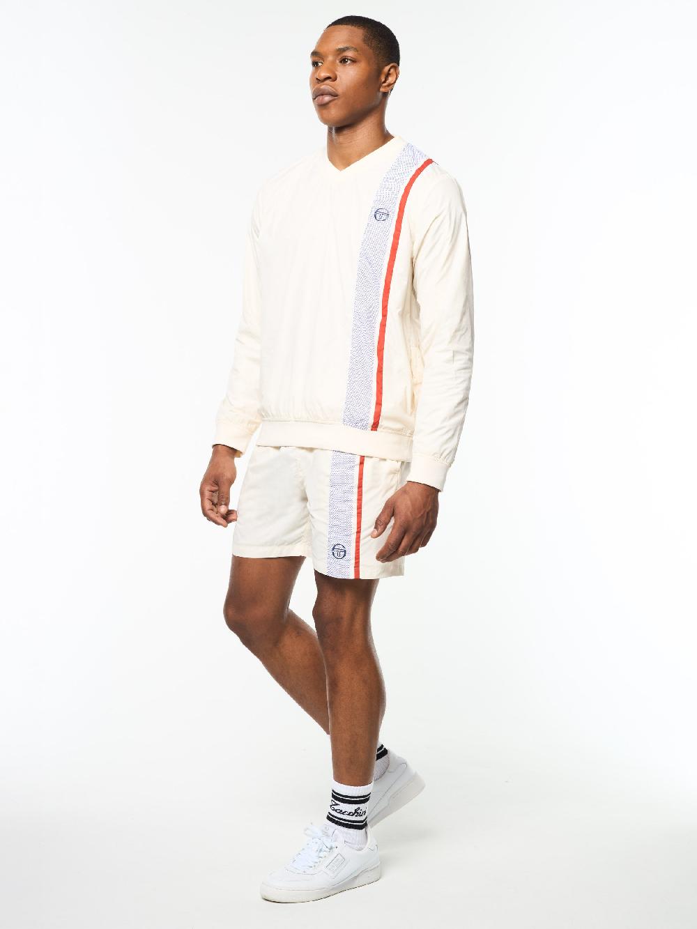 Egonlab X Sergio Tacchini Attivo Damarindo Crewneck- Gardenia