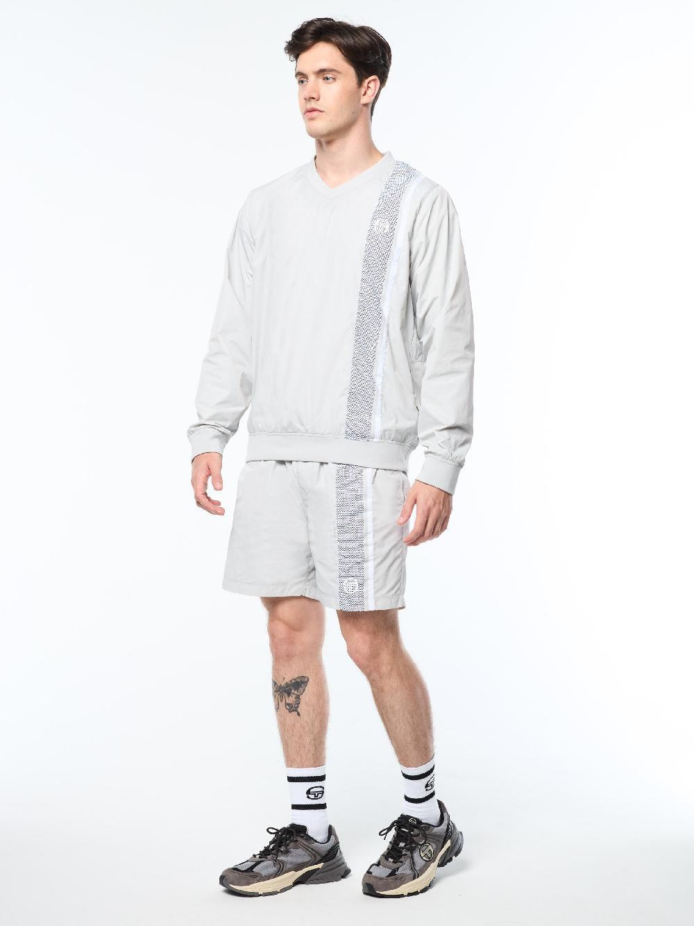 Egonlab X Sergio Tacchini Attivo Damarindo Crewneck- Quiet Shade
