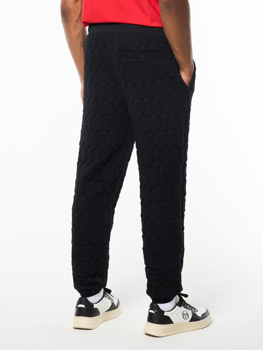 Egonlab X Sergio Tacchini Aversa Quilted Sweatpant- Black Beauty