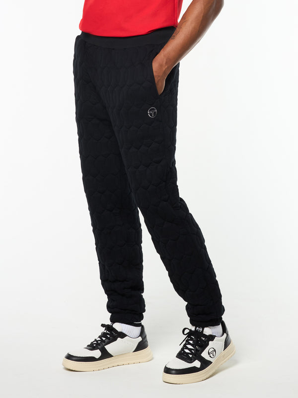 egonlab x sergio tacchini Aversa Quilted Sweatpant- Black Beauty