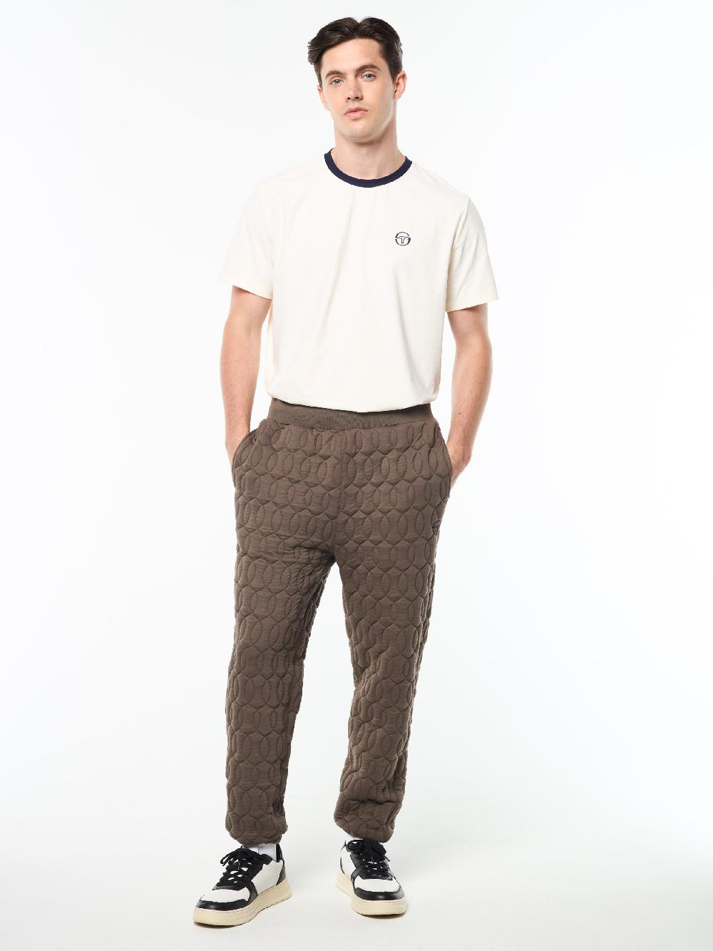 Egonlab X Sergio Tacchini Aversa Quilted Sweatpant- Morel