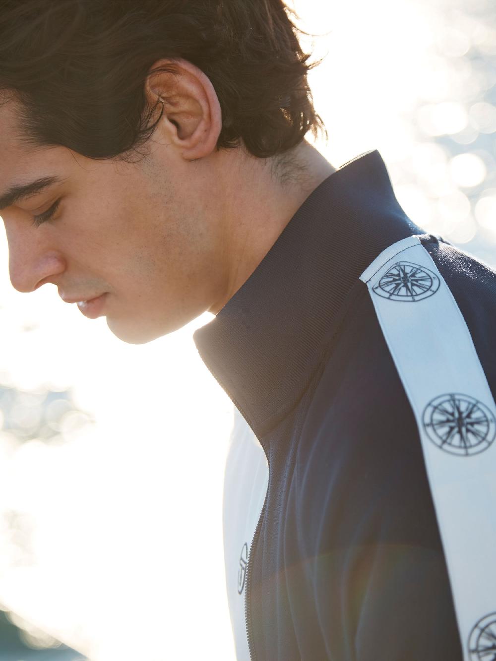 Egonlab X Sergio Tacchini Bussola Track Jacket- Maritime Blue