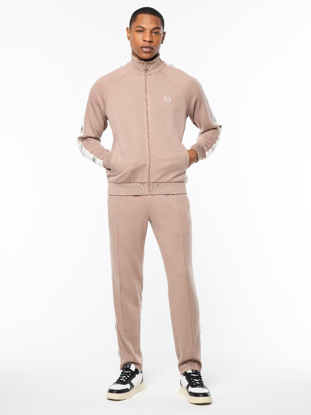 Egonlab X Sergio Tacchini Bussola Track Jacket- Taupe Grey