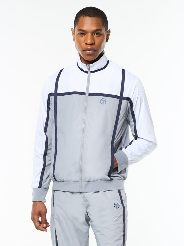 egonlab x sergio tacchini Campo Court Track Jacket- Quiet Grey