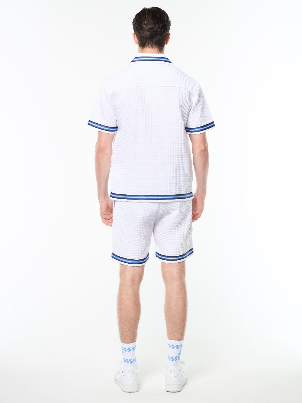 Egonlab X Sergio Tacchini Chiaro Cabana Shirt- Brilliant White